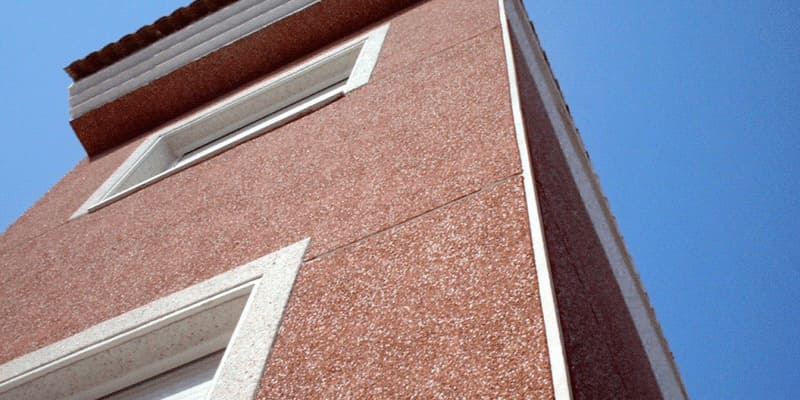 Mortero monocapa proyectado